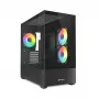 Sharkoon MK6 RGB Micro-ATX počítačová skriňa, čierna, tvrdené sklo