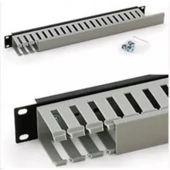 19 palcový panel 1U Triton RAB-VP-X02-A1 s káblovým žľabom samostatne