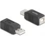 DeLOCK 67202 káblový adaptér USB Type-A USB Type-B čierny