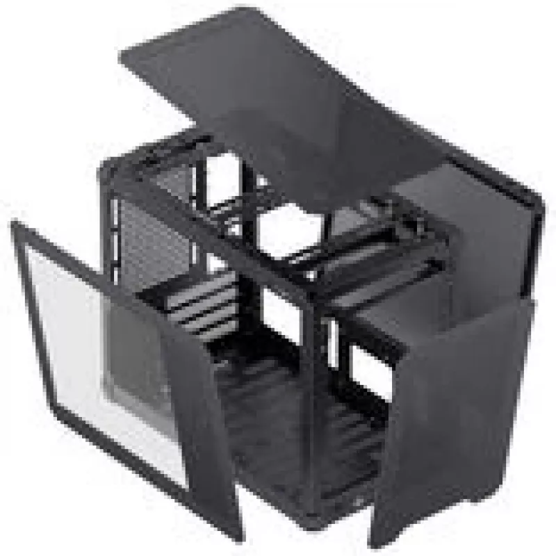 Jonsbo C6 MAX PC skriňa, Mini skriňa, Micro-ATX, tvrdené sklo - čierna