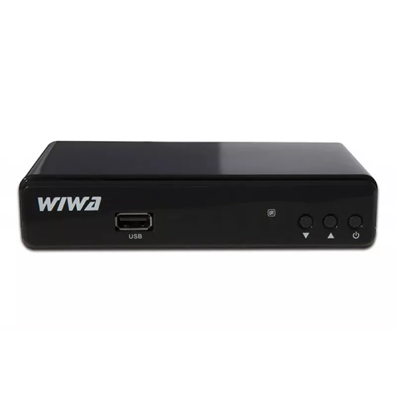 WIWA H.265 DVB-T/DVB-T2 HEVC tuner, Full HD 1080p, PVR, HDMI 1.3, USB 2.0, SCART, čierny