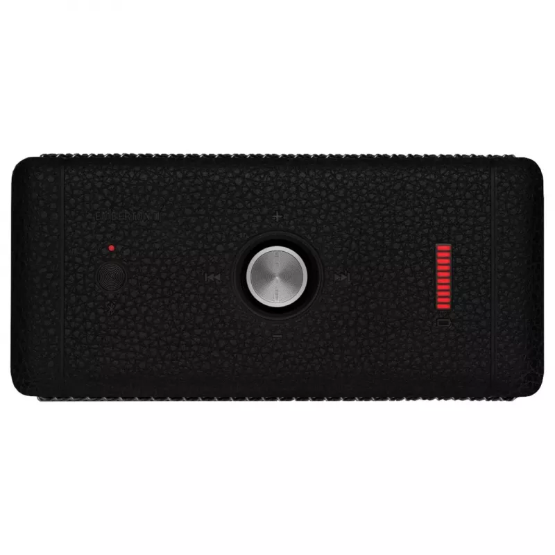 Prenosný Bluetooth reproduktor Marshall Emberton II Black Steel — kompaktný dizajn, bezdrôtové audio