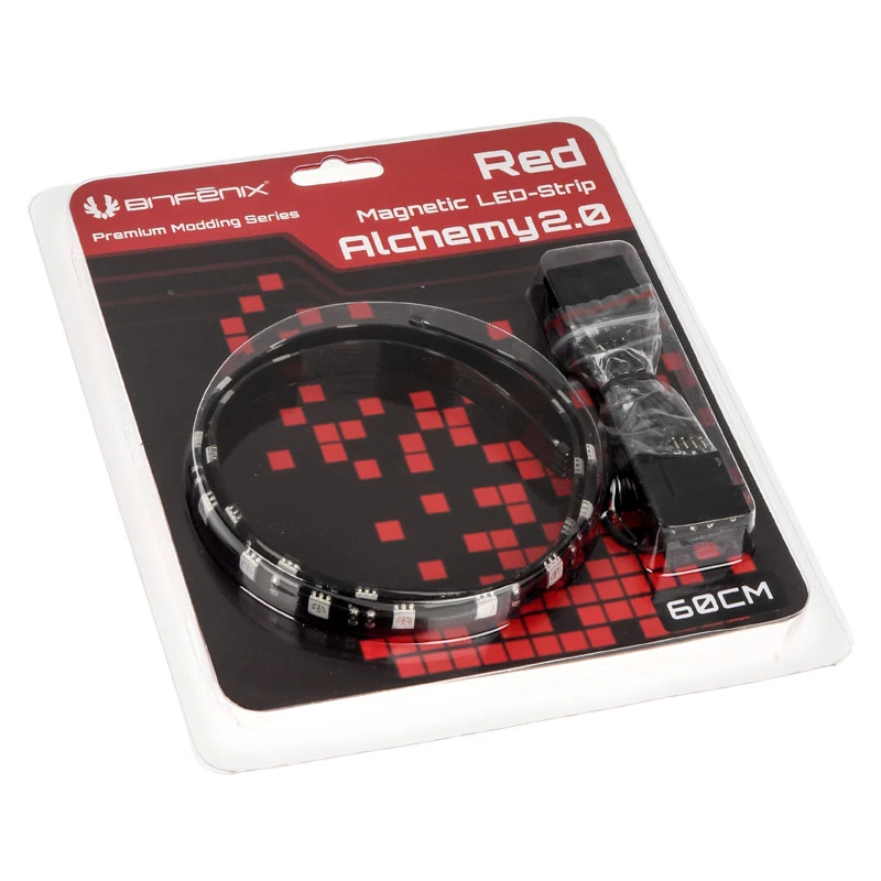 BitFenix Alchemy 2.0 magnetický LED pás - 60 cm, 30 LED, červený