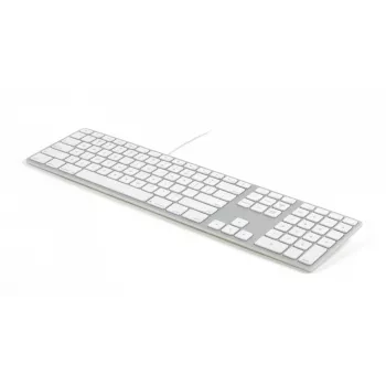 Matias FK318B-UK Hliníkový Mac Hub 2xUSB Space Grey — mechanická klávesnica kompatibilná s Mac s integrovaným USB hubom