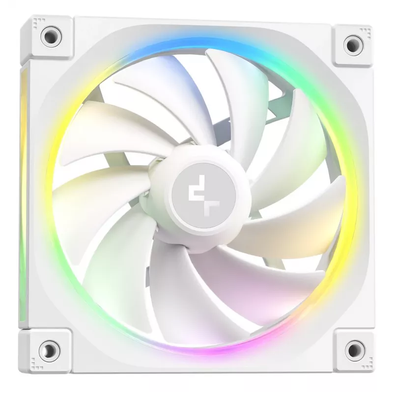 Kvapalinový chladič DeepCool LQ360 White, 360 mm radiátor, RGB ventilátory