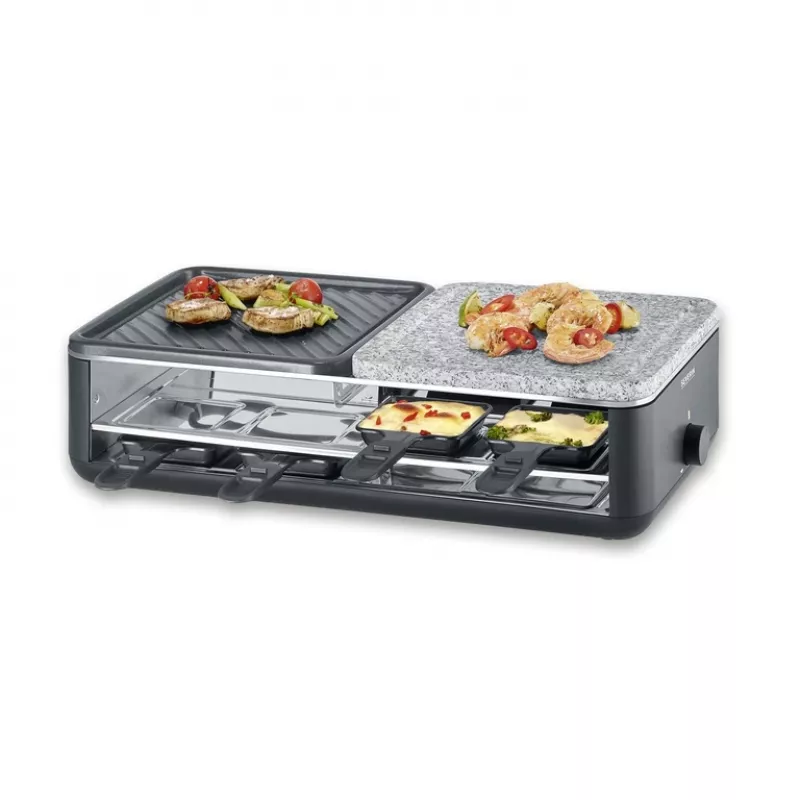 Raclette gril Severin RG 2366 8 osôb 1300 W čierny