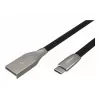 NATEC kábel USB-C/A 2.0 1m prati 1m čierny kov