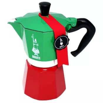 Bialetti Moka Express Italia 6TZ (300 ml) červeno-zelená
