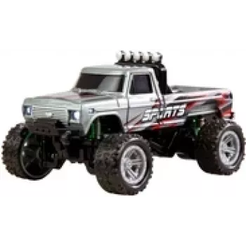 Rádiom riadený Monstertruck Amewi DieCast 1:64 RTR, sivá, mierka 1:64