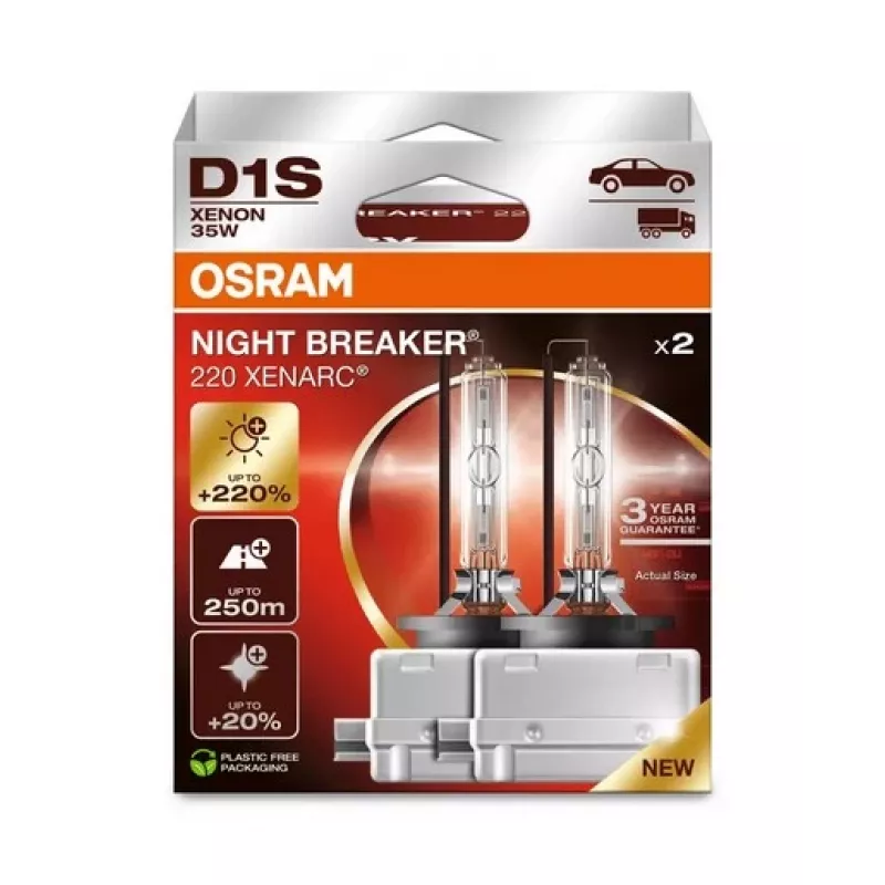 OSRAM D1S XENARC NIGHT BREAKER 220 - 3 roky záruka