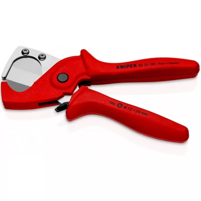Knipex 90 25 185 - rezačka rúr - nehrdzavejúca oceľ - plast - červená - 1,2 cm - 18,5 cm (90 25 185)