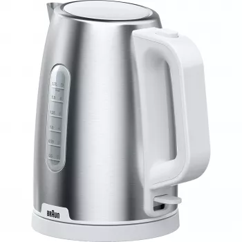 Braun WK 1500 elektrická kanvica 1,7 L 2200 W nerez, biela
