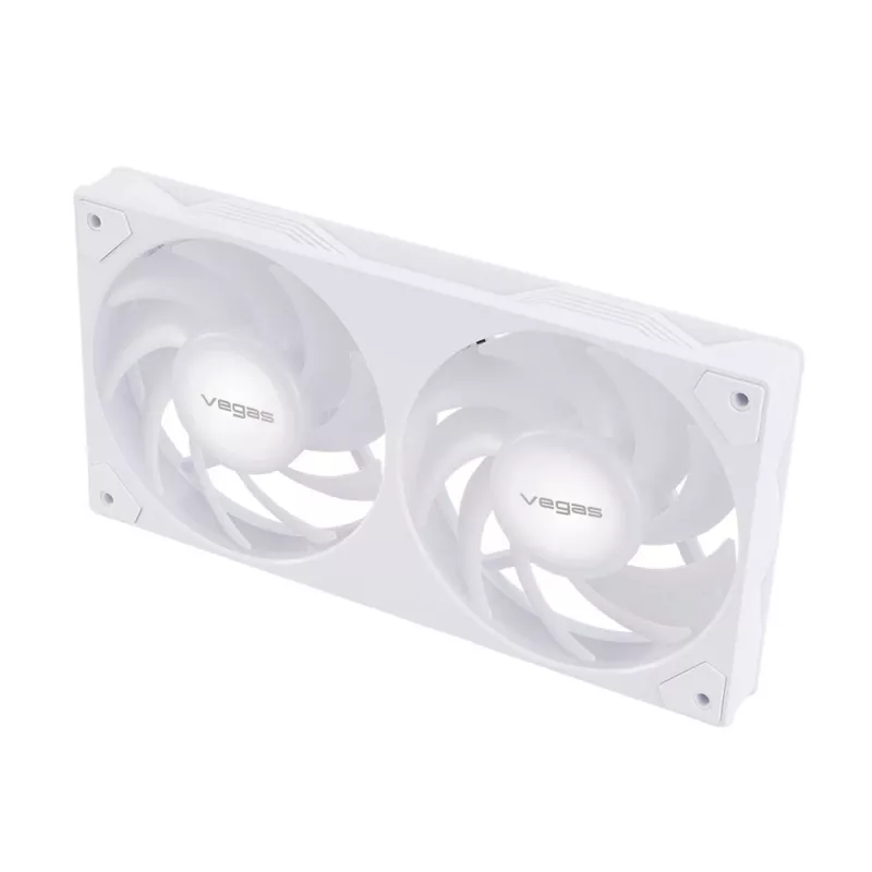 Ventilátor Akasa VEGAS A24 12 cm biely guľôčkové ložisko