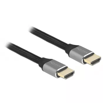 HDMI kábel DeLOCK Ultra High Speed 48 Gbps 8K 60 Hz sivý 1 m