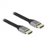 HDMI kábel DeLOCK Ultra High Speed 48 Gbps 8K 60 Hz sivý 1 m