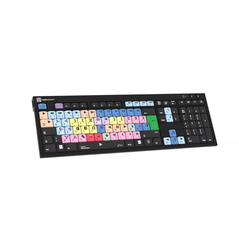 Logickeyboard Avid Media Composer+ LogicLight pre PC/čierna