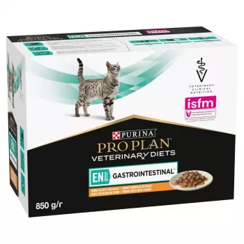 Mokré krmivo pre mačky Purina Pro Plan Veterinary Diets EN St/Ox Gastrointestinal 10 x 85 g — kuracie, 10×85 g