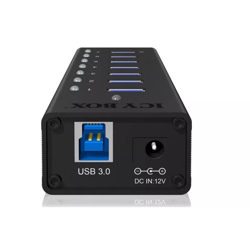 ICY BOX IB-AC618 USB 3.2 Gen 1 (3.1 Gen 1) Type-B 5000 Mbit/s čierny