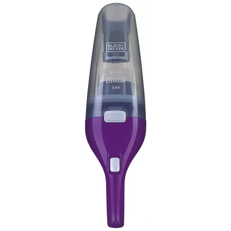 Ručný vysávač Black & Decker NVC115W sivý, fialový bez vrecka
