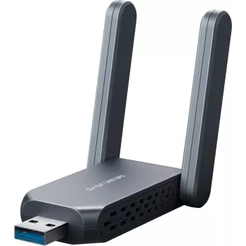 Bezdrôtový USB adaptér MERCUSYS MA37BEH — High-Gain Wi-Fi 7 (BE6500) kompatibilita USB-C/USB-A