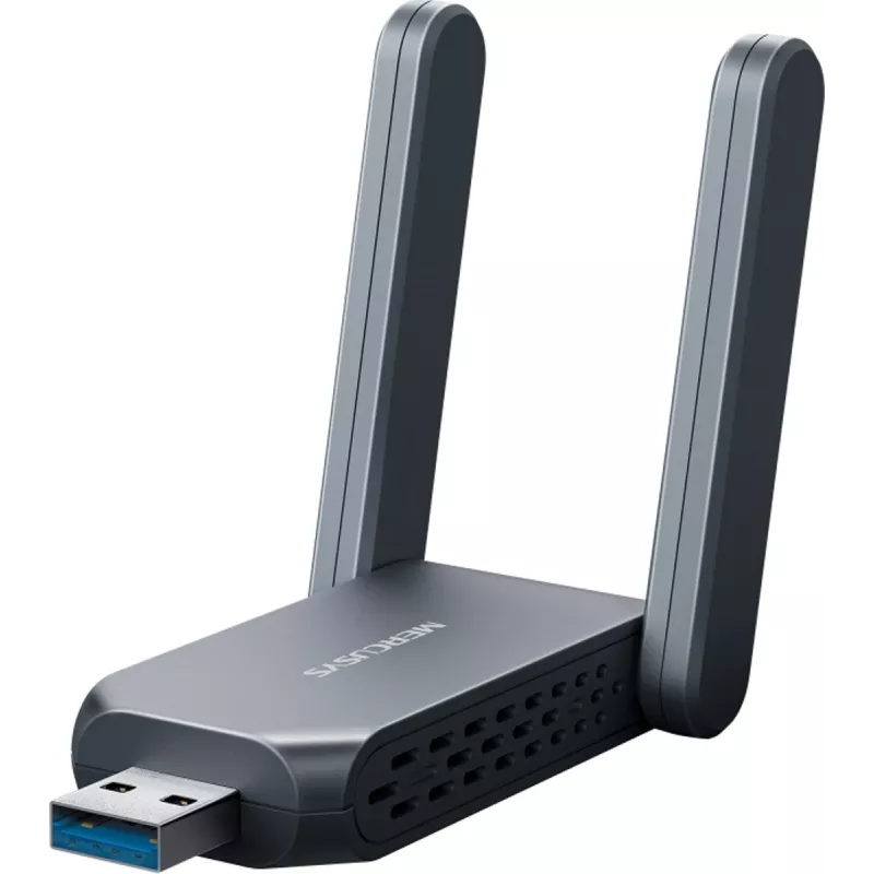 Bezdrôtový USB adaptér MERCUSYS MA37BEH — High-Gain Wi-Fi 7 (BE6500) kompatibilita USB-C/USB-A