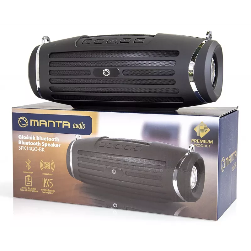 Prenosný reproduktor Manta SPK14GO BT čierny