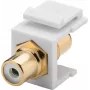 Goobay 79676 - plochý - biela - RCA - RCA - konektor samica - konektor samica (79676)