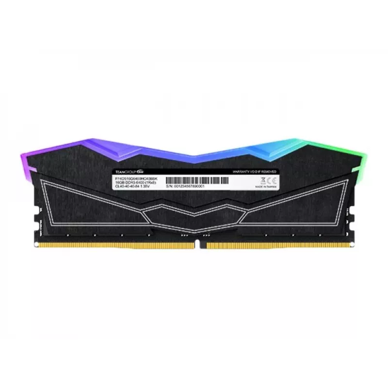 DIMM 32 GB DDR5-6400 (2x 16 GB) Dual-Kit, pamäť čierna, FF3D532G6400HC40BDC01, Delta RGB, INTEL XMP