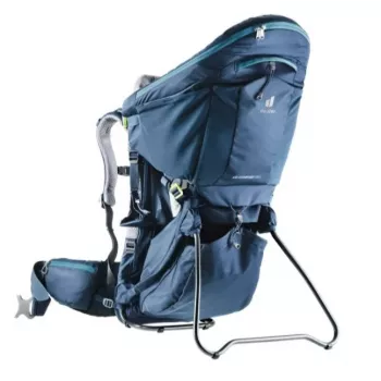 Detský nosič batoh Deuter Kid Comfort Pro, modrý, polyamid, max. 22 kg, slnečná clona, bočné vrecko