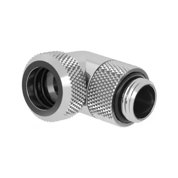 Barrow Multi-Link adaptér spojka 90 stupňov G1/4 samec na 12 mm vonkajší hardtube - otočný, strieborná (TWT90KND-K12 s)