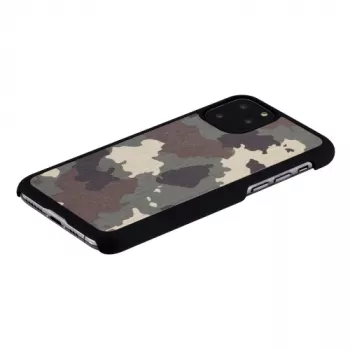 Puzdro na smartphone man and wood pre iPhone 11 Pro — maskáčová čierna ochranné puzdro