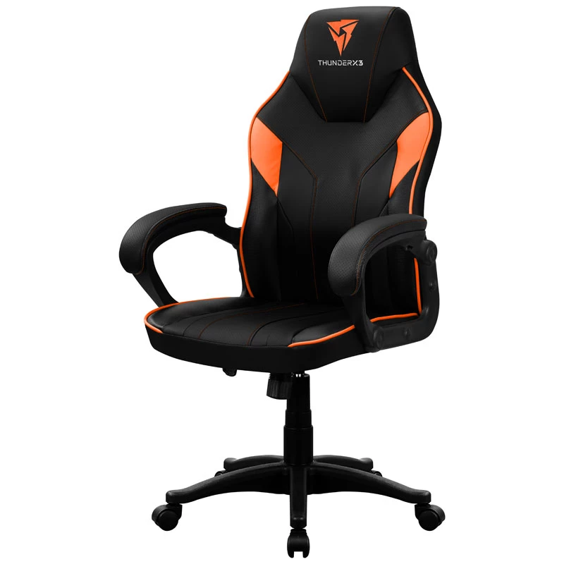 Herná stolička Thunder X3 EC1 čierna oranžová – ergonomický dizajn, výškovo nastaviteľná