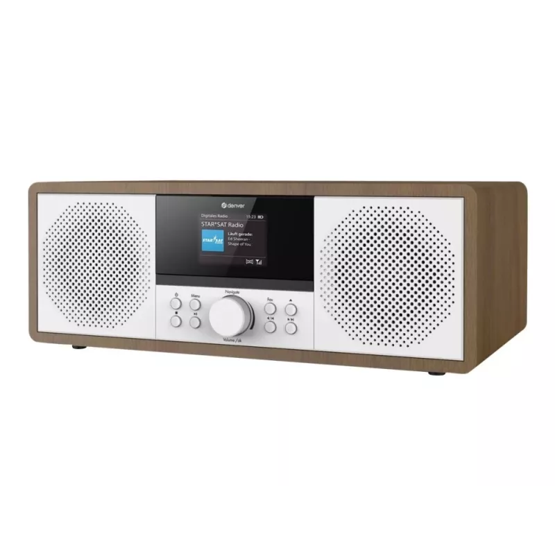 Internetové rádio Denver MIR-270DW DAB+ FM 20W drevo