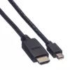 Mini DisplayPort kábel VALUE Mini DP-HDTV M/M 2 m