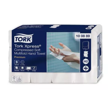 Utierky Tork Xpress Soft Multifold H2, 2 l, 225 listov, 22,2x24 cm, Z, 12 kusov