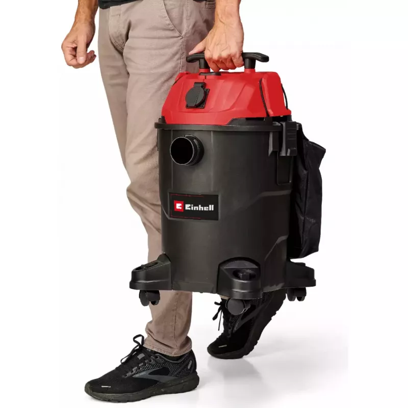 Einhell TC-VC 1825 A vysávač na mokré aj suché vysávanie, 25 l, červený/čierny