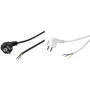 LogiLink - sieťový kábel - CEE 7/7 (M) na bez konektora - AC 250 V - 1,5 m - čierny