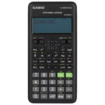 Vedecká kalkulačka CASIO FX-82ES PLUS-2 Pocket — 252 funkcií, 12-miestny bodový maticový displej, na batérie (AAA), čierna