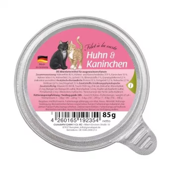 GRANATAPET Filet á la carte kuracie s králičím - mokré krmivo pre mačky - 85 g