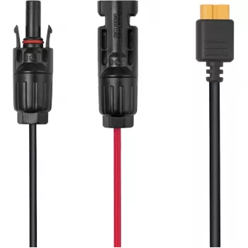Kábel EcoFlow LMC4-XT60I-2,5M pre solárne panely, XT60i konektor, 2,5 m, čierna/červená