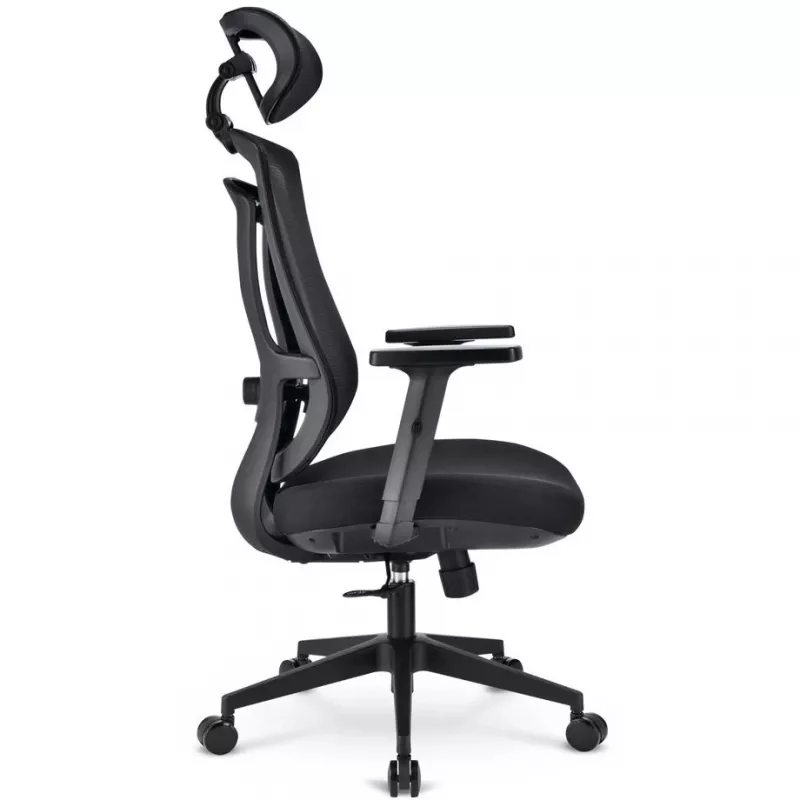Kancelárska stolička Sharkoon OfficePal C10 – čierna, ergonomický dizajn, výškovo nastaviteľná