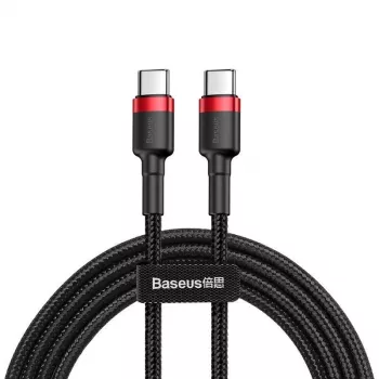 USB-C na USB-C kábel Baseus CATKLF-G91 1 m, USB-C konektor samec, 0,48 Gbit/s, čierny