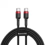 USB-C na USB-C kábel Baseus CATKLF-G91 1 m, USB-C konektor samec, 0,48 Gbit/s, čierny