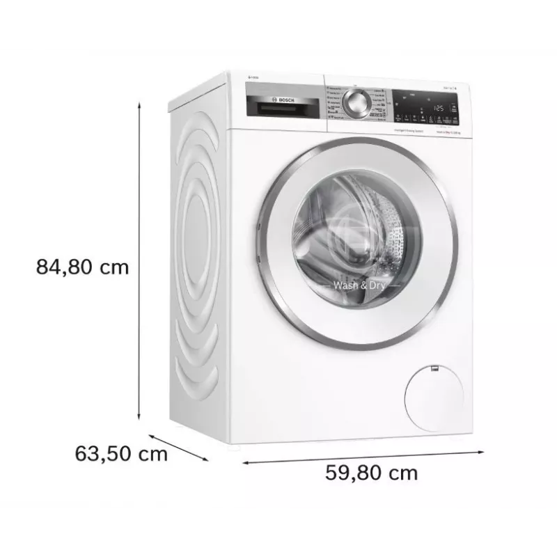 Bosch WNG254A9BY práčka so sušičkou 10,5 kg / 6 kg 1400 ot/min biela