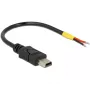 USB kábel DeLOCK 85251 Mini-USB B 0,1 m čierny