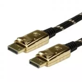 ROLINE zlatý DisplayPort kábel, DP ST - ST 1,0m (11.04.5644)