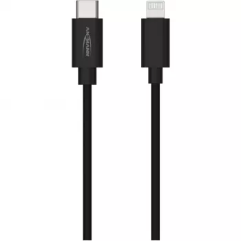 Mobilný kábel Ansmann 1700-0106 čierny USB C Lightning 0,12 m