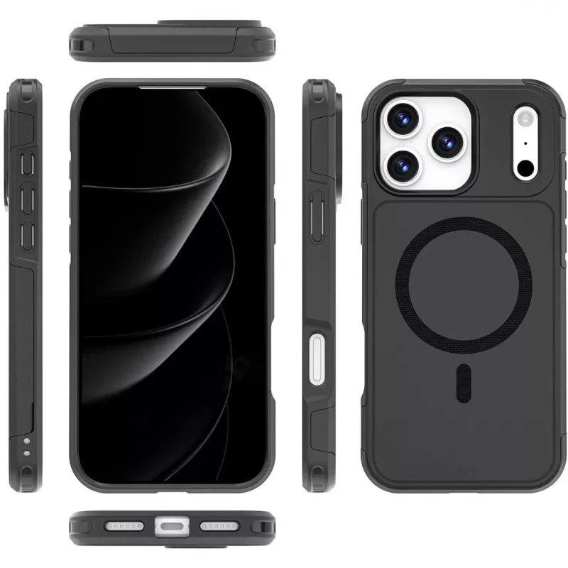 Obal 4smarts Defend iPhone 17 Pro Max čierny 17,5 cm
