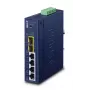 Upravovaný switch PLANET priemyselný L2/L4 4-portový Gigabit Ethernet 10/100/1000