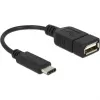USB kábel DeLOCK 65579 USB 2.0 0,15 m USB C USB A čierny